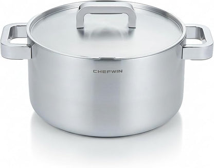 316 Stainless Steel 6 Quart Soup Pot by CHEFWIN