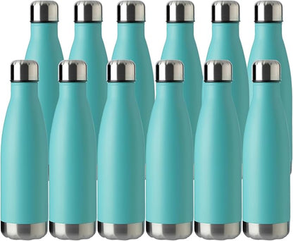 MEWAY 17oz Sport Water Bottle 12 Pack Vacuum Insulated Stainless Steel by MEWAY