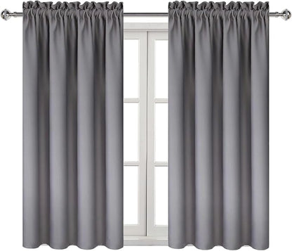 DWCN Blackout Curtains Room Darkening Thermal Insulated Bedroom Curtains Window - Image 9