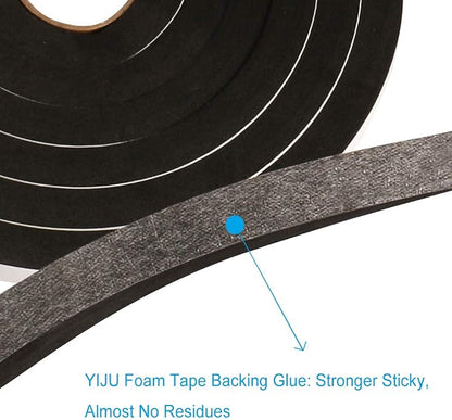 Window Foam Seal Tape 1/2Inch Wide X 1/2Inch Thick, High Density Self Adhesive - Image 3