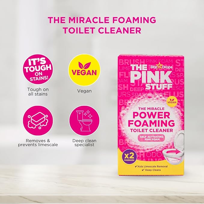 Stardrops The Pink Stuff Miracle Power Foaming Toilet Cleaner – Self-Activating - Image 4