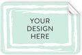 100 Custom Vinyl Stickers - Upload Your own Image, Text, Design, Logo - Personalized Logo Labels for Handmade, Packaging, Bottle, Jars, Candle, Brand Stickers (Mint, 3x2)