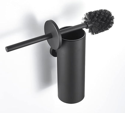 Toilet Brush and Holder Matte Black Toilet Bowl Brush Wall Mounted Toilet Brush by TINYROW