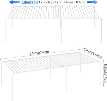 Expandable Storage Shelf, Pantry Organizers and Storage, Adjustable Rustproof - Image 3