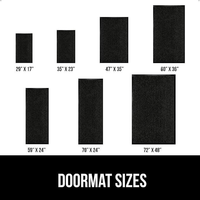 GORILLA GRIP Traffic Guard Door Mat, 2 Pack, Heavy Duty Waterproof Doormat - Image 6