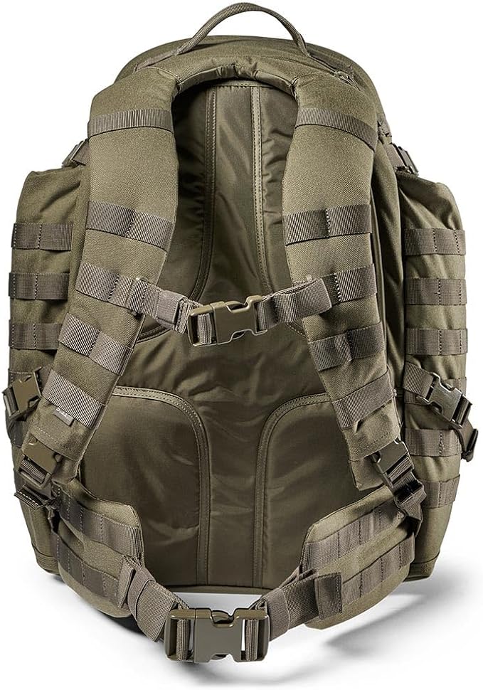 5.11 Tactical Backpack, RUSH 72 2.0 Military Survival Molle Back Pack with Laptop Compartment, Large, 55L, Style 56565ABR