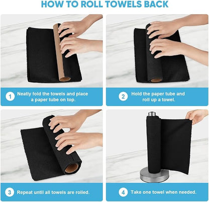 AIDEA Microfiber Cleaning Cloth Roll, Reusable Paper Towels Tear Away Cloth - Image 7