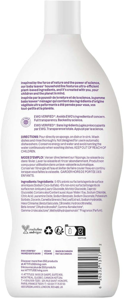 ATTITUDE Baby Dish Soap and Bottle Cleaner, EWG Verified Dishwashing Liquid - Image 8
