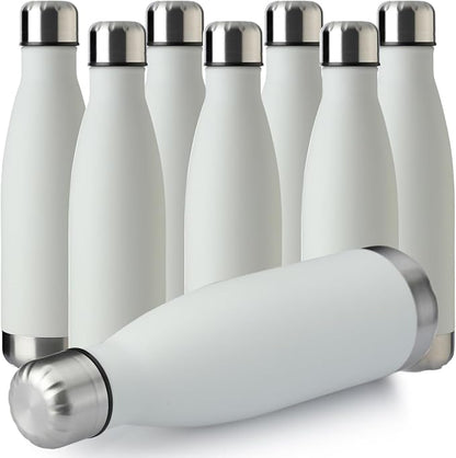 MEWAY 17oz Sport Water Bottle 8 Pack Vacuum Insulated Stainless Steel Sport by MEWAY