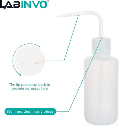 6pcs of Economy Wash Bottles, Narrow-Mouth, Self-Venting Safety Wash Bottles - Image 4