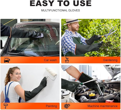 Heavy-Duty Latex Chemical Resistant Gloves - Image 9