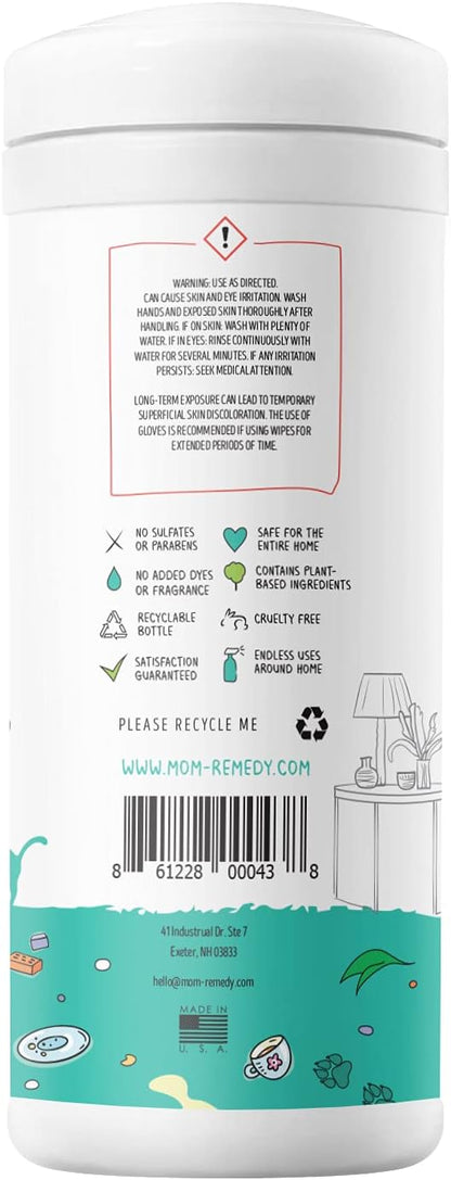MOMREMEDY Hydrogen Peroxide Cleaning Wipes | All Purpose Cleaner and Stain - Image 5