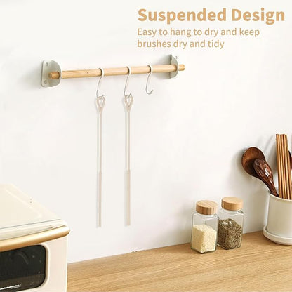 2Pcs Silicone Straw Cleaner Brush, 9.84in Reusable Straw Cleaner - Image 7
