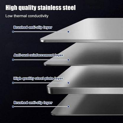 4 Sided Splatter Guard, Foldable Stainless Steel Oil Splatter Screens, Oil - Image 6