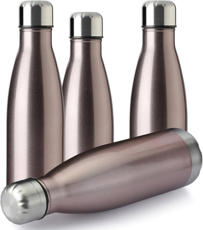 MEWAY 17oz Sport Water Bottle 4 Pack Vacuum Insulated Stainless Steel by MEWAY