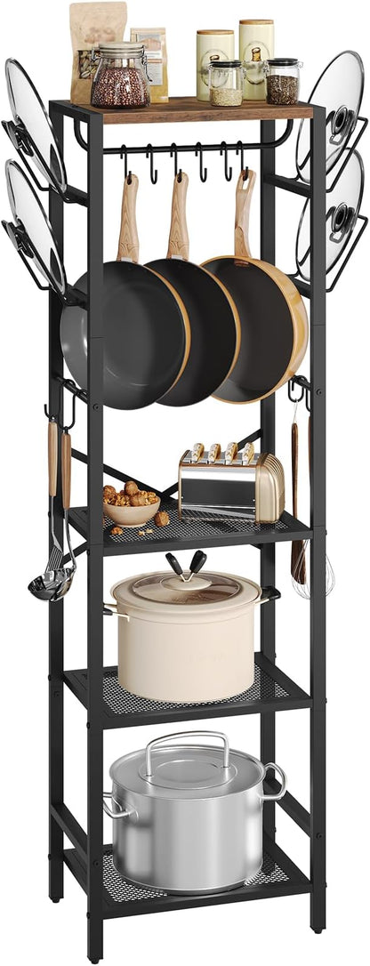 MAHANCRIS 4-Tier Pot Rack, Pots and Pans Organizer by MAHANCRIS