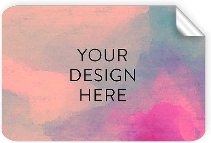100 Custom Vinyl Stickers - Upload Your own Image, Text, Design, Logo - Personalized Logo Labels for Handmade, Packaging, Bottle, Jars, Candle, Brand Stickers (Rose, 3x2)