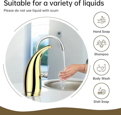 Automatic Liquid Soap Dispenser, 300ML Touchless 4 Gear Adjustable, Countertop - Image 4