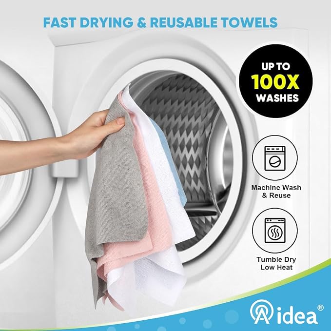 AIDEA Microfiber Cleaning Cloth 165 Sheets 3 Roll, Shop Towels, Shop Rags - Image 6