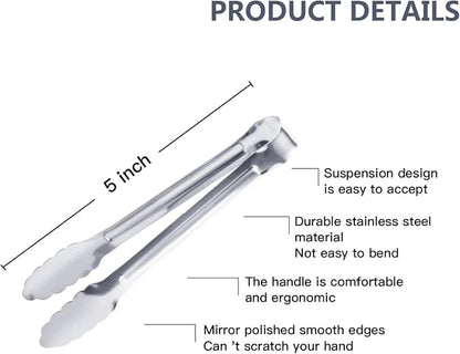 Serving Tongs, Buffet Tongs, Dmoera Stainless Steel Food Tong Serving Tong - Image 2