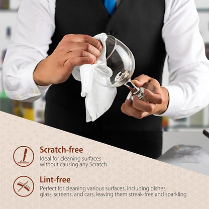 H4N Microfiber Cleaning Cloth Roll, 85 Pack Micro Fiber Wash Cloths - Image 4