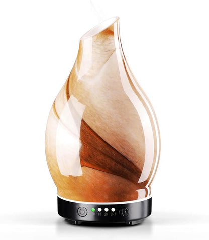 Porseme 150ml Essential Oil Diffuser Glass Color Changing Aroma Air Diffusers by Porseme