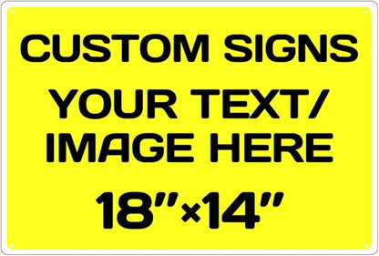 Repaly Personalized signs, Aluminum Weatherproof Metal Sign Multiple Sizes by Repaly
