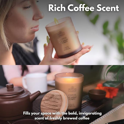 Coffee Candle - 9.7oz Frosted Jar Candles - Image 7