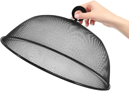 MAGICLULU 2-Pack Metal Mesh Food Covers, 11.8-Inch Net Dome Plate Fly Tents - Image 9