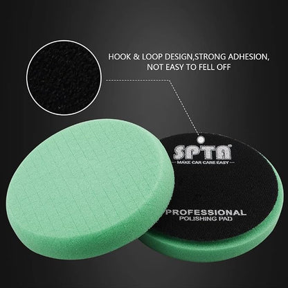 Green Heavy Cut Pad, Buffing Polishing Pads, SPTA 3Pcs 6.5 Inch Face - Image 5