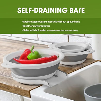 Gevoli Collapsible Colanders Food Strainers - Image 2