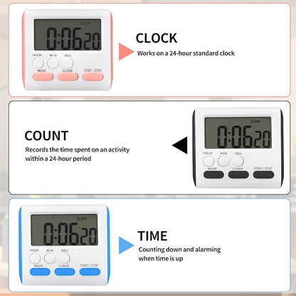 Mudder 12 Pack Digital Kitchen Timer - Image 4