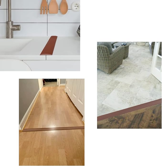 Floor/Door Flat Transition Strip & Self Adhesive Floor Vinyl Floor Edge Trim - Image 4