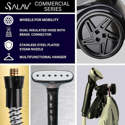 SALAV Commercial-Grade Standing Garment Steamer - Image 5