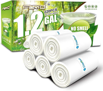 FORID 1.2 Gallon Garbage Bags, Garbage Can by FORID