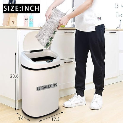 Dkeli Kitchen Trash Can for Bathroom Bedroom Home Office Automatic Touch Free - Image 6