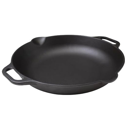 Victoria 13-Inch Cast Iron Skillet, Pre-Seasoned Cast Iron Frying Pan by VictoriaCastIron
