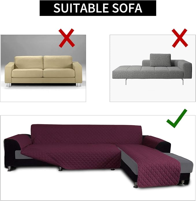 Easy-Going Sofa Slipcover L Shape Sofa Cover Sectional Couch Cover Chaise - Image 4