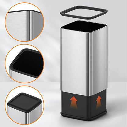 Mbillion 4 Gal/15L Open top Trash Can - Image 3