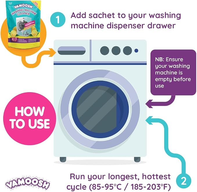 Vamoosh 6-in-1 Washing Machine Cleaner | Patented Pet Hair Dissolving - Image 2
