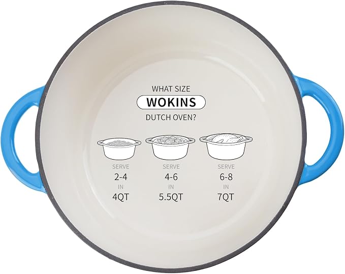 Enameled Cast Iron Dutch Oven - 4QT Pot - Image 9