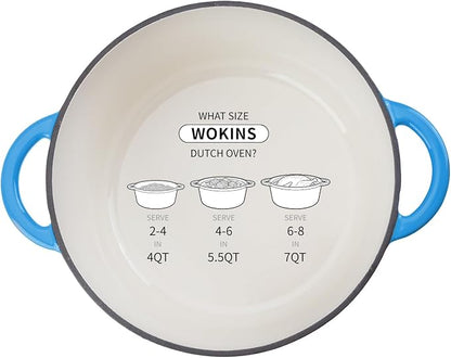 Enameled Cast Iron Dutch Oven - 4QT Pot - Image 9