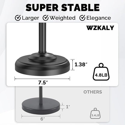 Black Toilet Paper Holder Stand, Matte Black Toilet Paper Holder Free Standing - Image 5