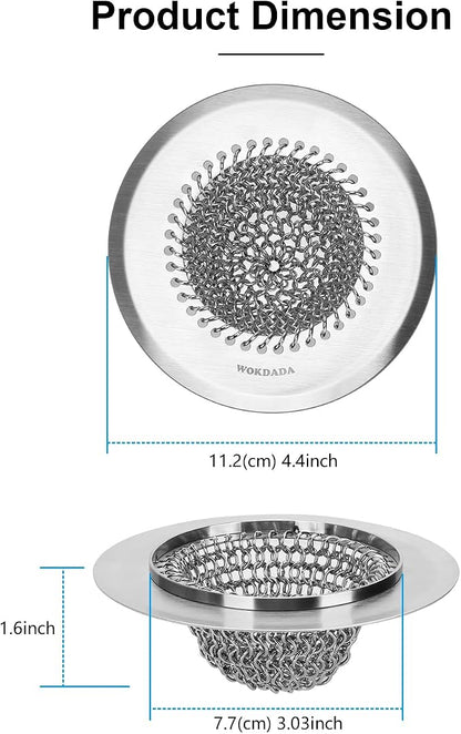 Sink Drain Strainer&Stopper, Anti-Slip Flexible Mesh Sink Strainer - Image 8