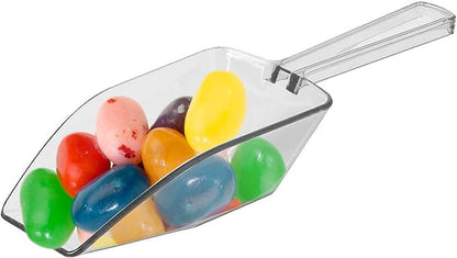 Clear Mini Plastic Acrylic Scoops 12 Pcs | 5.5” Kitchen Scoop | Wedding - Image 2