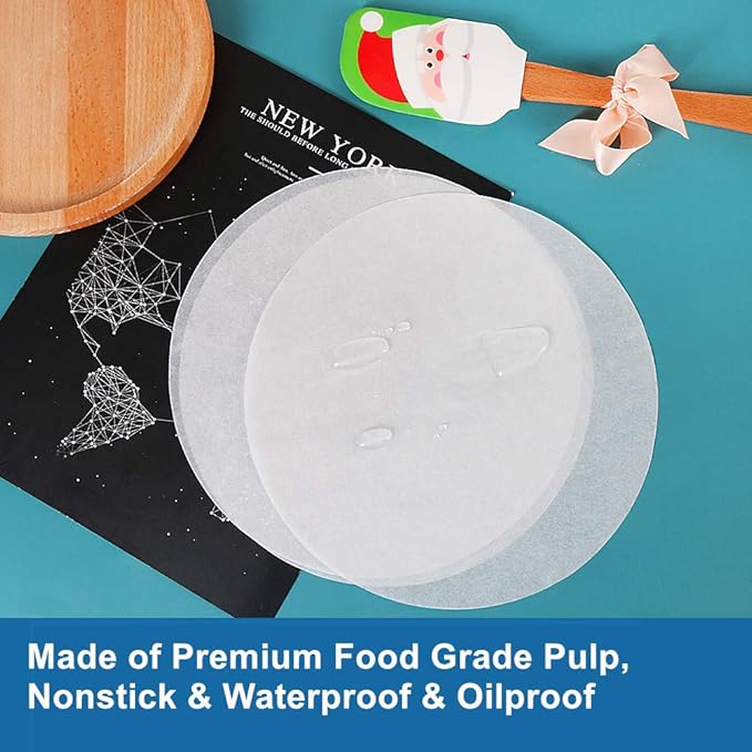 Baking Parchment Circles, 7 Inch Non Stick Round Parchment Paper - Image 3