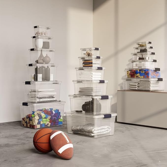 Superio Storage Bins with Lids, Stackable Totes, BPA Free, Odor Free, Organizer - Image 7