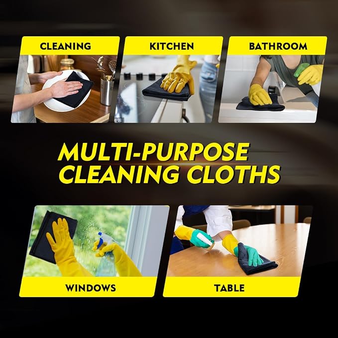 HOMEXCEL Microfiber Cleaning Cloth 20 Pack 11.5 x 11.5 inch Microfiber Towels - Image 6