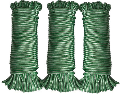 Diamond Braided Polypropylene Rope Nylon Rope Mix Thick Heavy Duty Ropes 5/32'' by GIAHAND