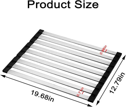 Foldable Dish Drying Rack for Kitchen Sink, Over The Sink Dish Drying Rack - Image 7